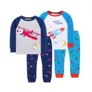 4 Piece Boys Pajama Sets (10 Styles)