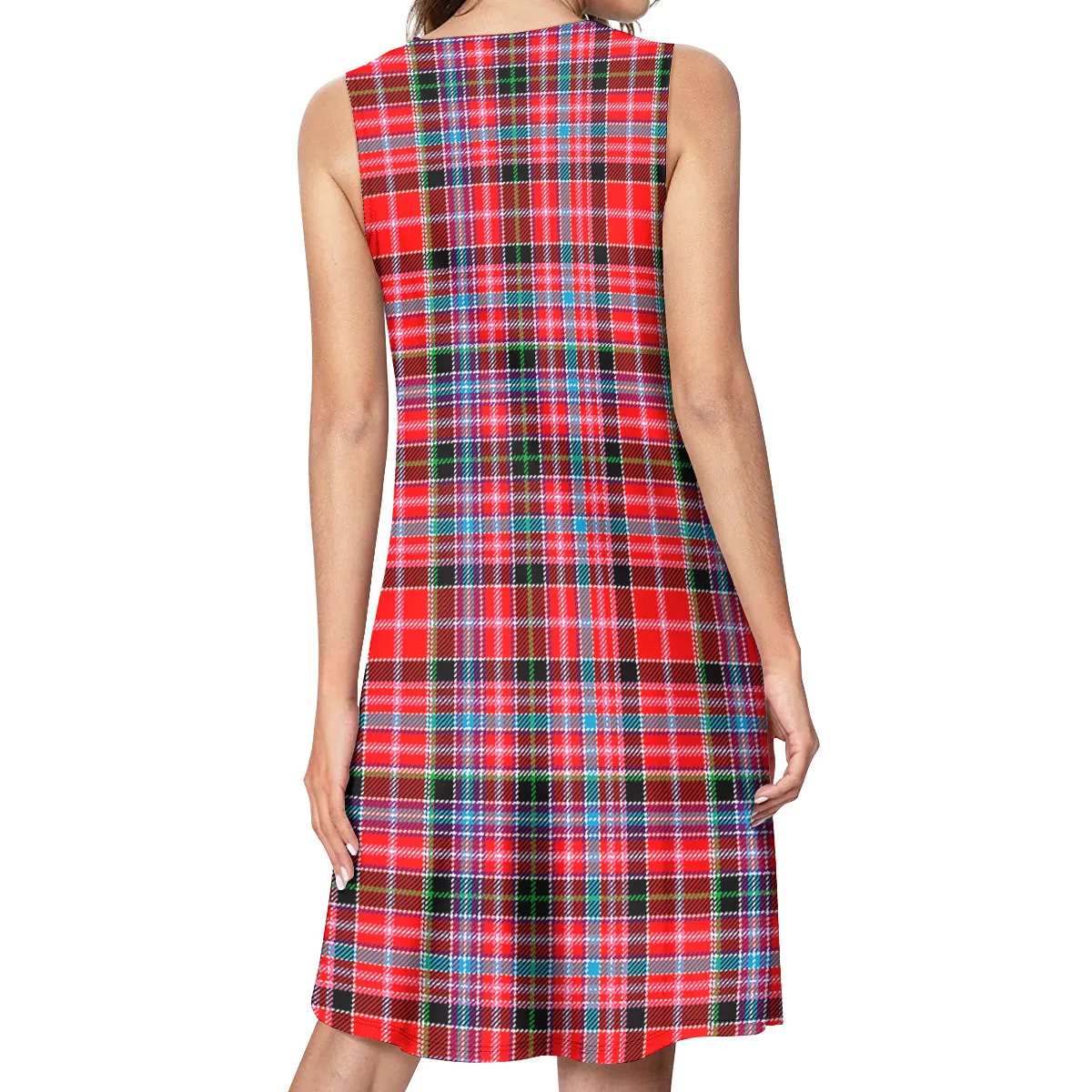 Aberdeen District Tartan Womens Casual Dresses