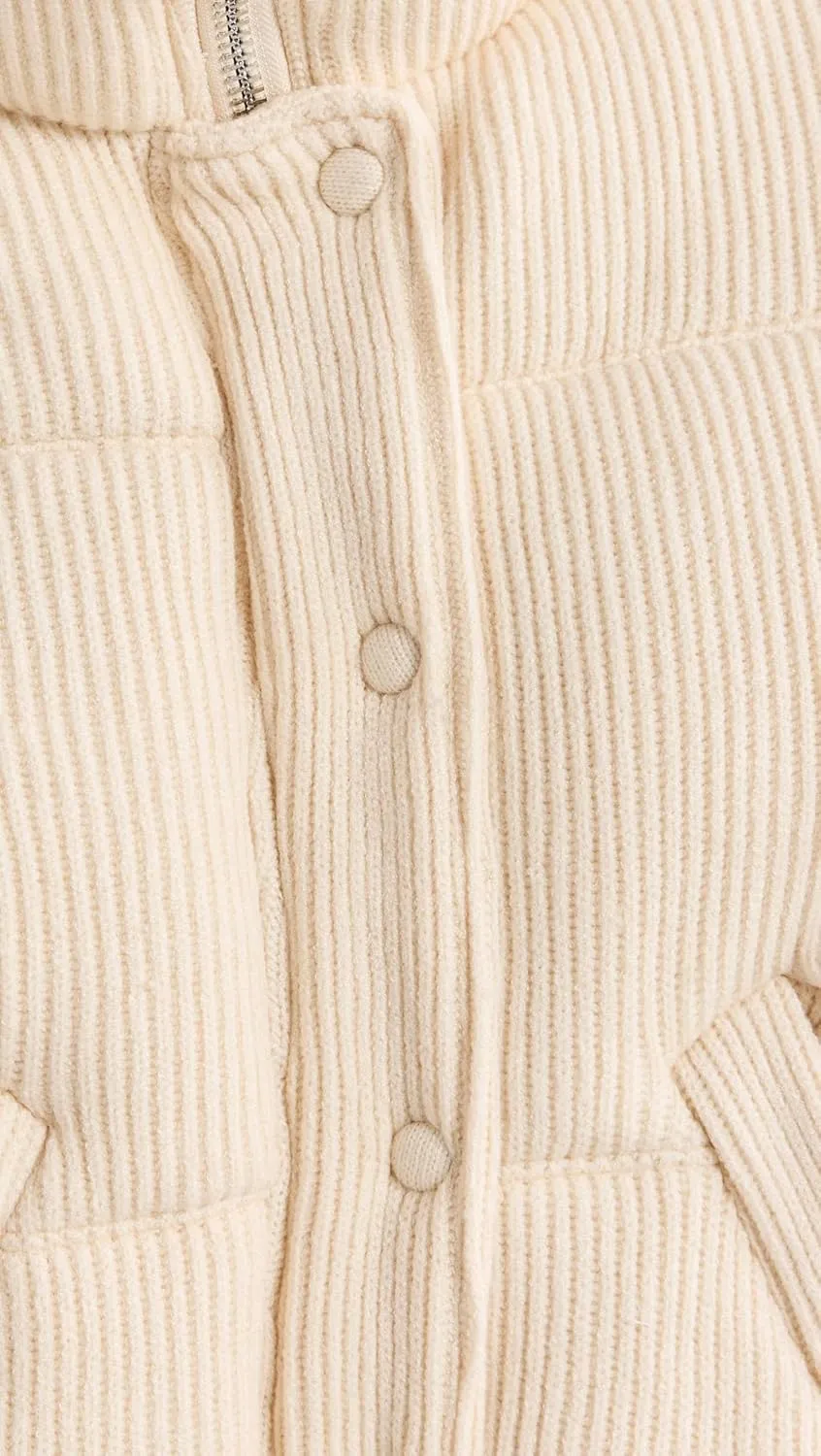 [BLANKNYC] Women's Cream Pie Bomber Jacket