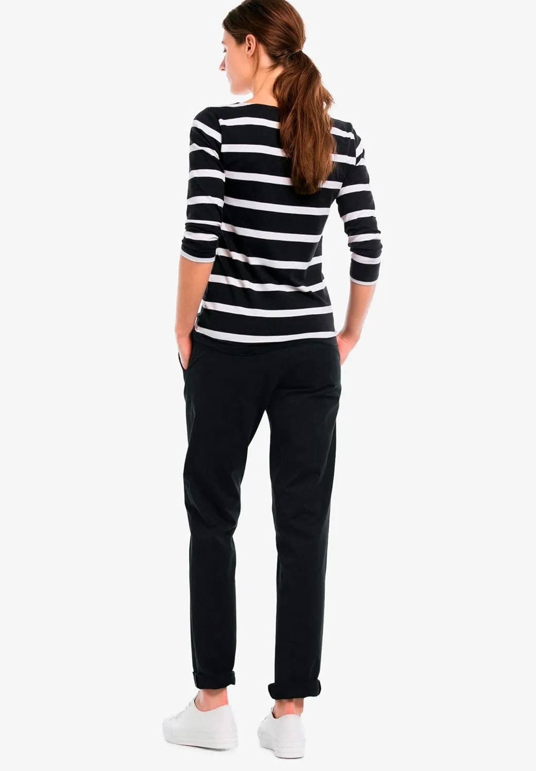 ellos Comfortable Women's Plus Size Modern Stretch Chino Pants Slim Fit Work & Casual