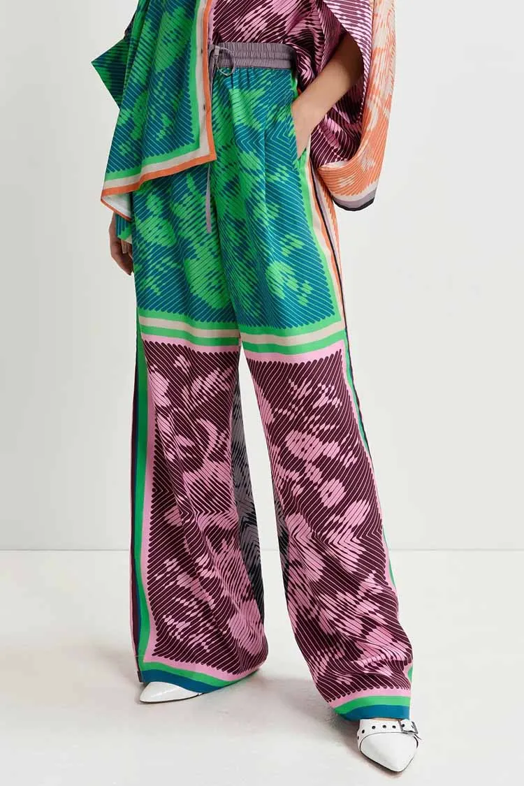 Gretel Multicolour Printed Wide Leg Pants
