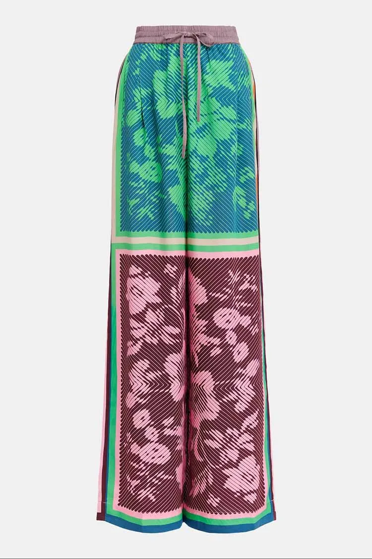 Gretel Multicolour Printed Wide Leg Pants