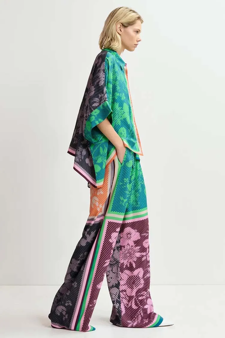Gretel Multicolour Printed Wide Leg Pants