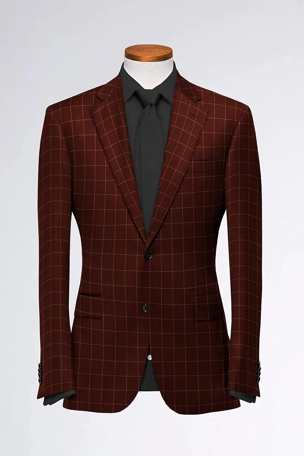 Men's Plaid Checked Blazer 2 Button Jacket Regular Long Sleeve Daily Fit Suit Business Lightweight Casual Sport Coat