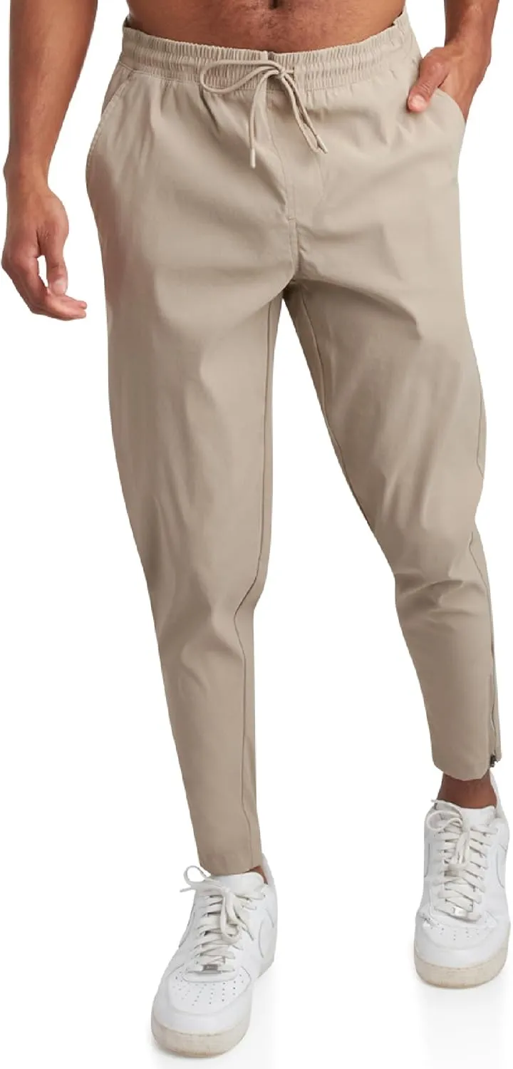 Spyder Mens Golf Pants - Lightweight Stretch Golf Pants Men with Drawstring & Pockets - Athletic Nylon Joggers for Men