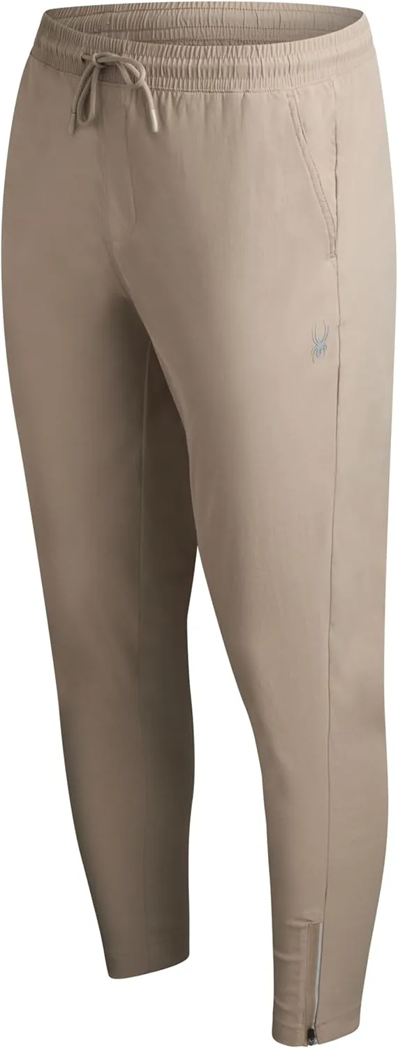 Spyder Mens Golf Pants - Lightweight Stretch Golf Pants Men with Drawstring & Pockets - Athletic Nylon Joggers for Men