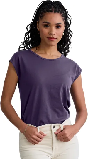 Women's Organic Pima Cotton Cap Sleeve Easy Tee
